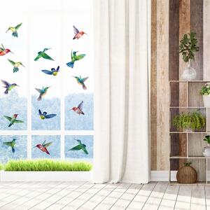 Súprava samolepiek na okno 20 ks 40x60 cm Hummingbirds - Ambiance