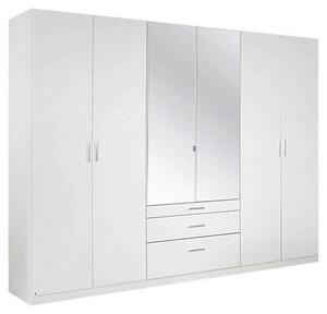 SKRIŇA S OTOČNÝMI DVERAMI, biela, 271/210/54 cm MID.YOU - Skrine, Online Only