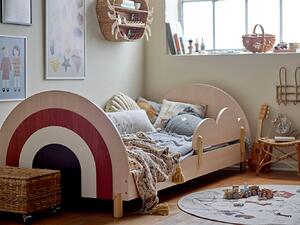 MUZZA Detská posteľ Charli 90 x 200 cm hnedá