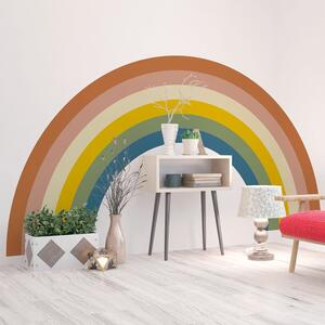 Detská samolepka na stenu 158x87 cm Pastel Rainbow - Ambiance