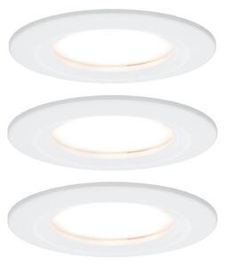 Paulmann Nova zapustené LED 3 kusy pevné biele