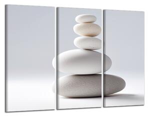 Obraz na stenu Biele kamene v rovnováhe