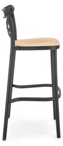 Barová stolička SCH-111 čierna/prírodná