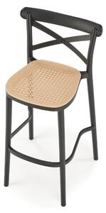 Barová stolička SCH-111 čierna/prírodná