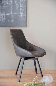 Sivá otočná stolička Alison - Rowico