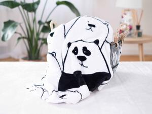 Deka mikroplyš 200 × 220 cm – Rebel panda
