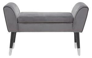 Dizajnová lavica Dafina 90 cm sivý zamat