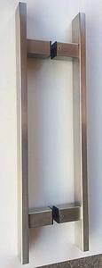 Držadlo EUROLATON pre sklenené a drevené dvere - 99 (nerez), 510 mm (rozteč 350 mm)