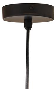 MUZZA Stropná lampa satir 46 x 20 cm čierna mosadzná