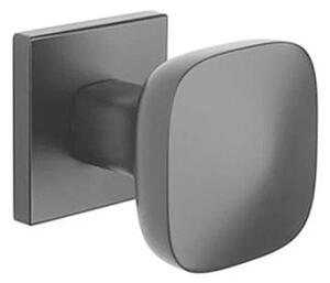 MP - madlo na dvere - AS - QUERCA - HR 7S (BS - Čierna matná), madlo pevné kus, Bez spodnej rozety, MP BS (čierna mat)