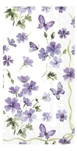 Papierové obrúsky v súprave 16 ks Purple Spring - IHR