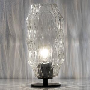 Origami stolová lampa, priehľadná
