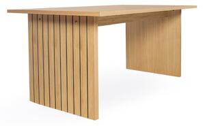Jedálenský stôl s doskou v dubovom dekore 90x160 cm Stripe - Woodman