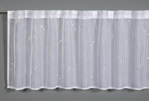 Biela záclona 45x140 cm Jacquard - Gardinia