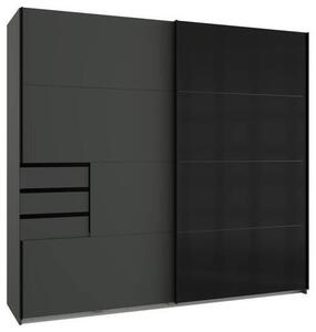 SKRIŇA S POSUVNÝMI DVERAMI, grafitová, čierna, 225/210/64 cm MID.YOU - Online Only zostavy, Online Only