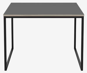 Como konferenčný stolík so sklenenou doskou 60x60cm, V42cm - antracitový betón
