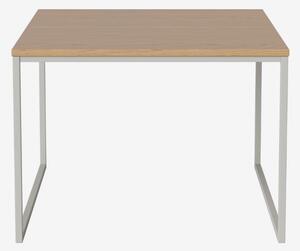 Como konferenčný stolík 55x55cm - dub , Kov sivý , 32cm