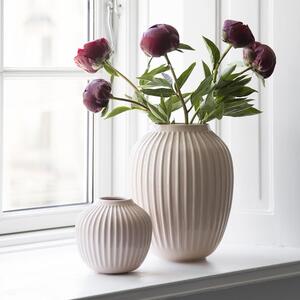 Svetloružová kameninová váza Kähler Design Hammershoi, výška 12,5 cm