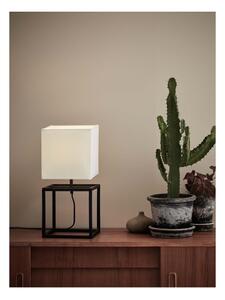 Čierno-biela stolová lampa Markslöjd Cube, 20 x 20 cm