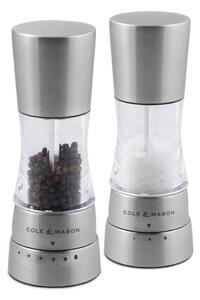 Cole&Mason Cole&Mason - Sada mlynčekov na soľ a korenie DERWENT MINI 2 ks 15,7 cm matný chróm GG420 + záruka 3 roky zadarmo