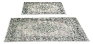 Zeleno-sivé kúpeľňové predložky v súprave 2 ks 60x100 cm – Foutastic