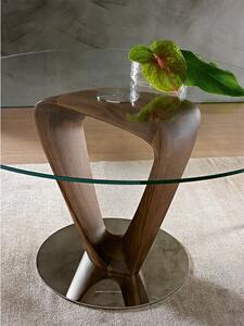 MOBIUS stôl okrúhly - sklo , 120x120cm