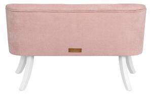 ArtSB Pohovka ROYAL VELVET | dusty pink Prevedenie: Pohovka s hnedými 25 cm nohami