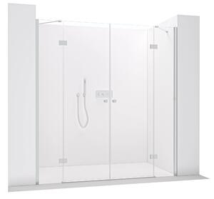 CERANO - Sprchové dvere s 2 pántmi Marino L/P - 6 mm - chróm, číre sklo - 218(119+99)x190 cm