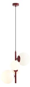 Aldex BLOOM | Elegantná závesná lampa so štyrmi tienidlami Farba: Červená