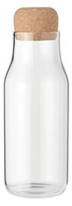 ČistéDrevo Sklenená fľaša s korkovou zátkou 600 ml