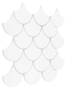 Dunin - MINI FISH SCALE White 88 Keramická mozaika DUNIN (29,6 x 30cm/1ks)