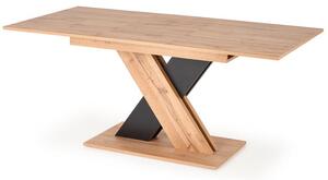 Halmar XARELTO stôl s rozkladom dub wotan - čierny