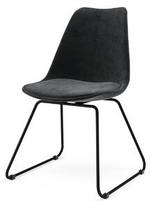 GINA stolička liam - sivá 247 zamat , čierna