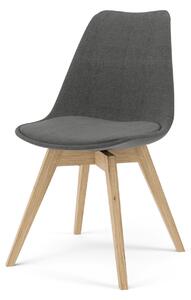 GINA stolička bess - jemne sivá 214 , dub