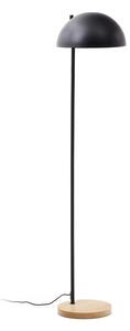 Čierna/v prírodnej farbe stojacia lampa s kovovým tienidlom (výška 150 cm) Catlar – Kave Home