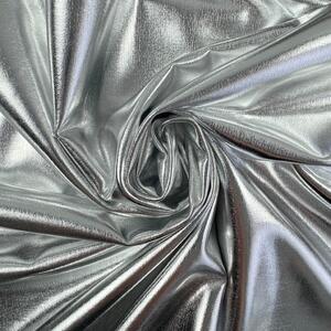 Metráž Plavkovina Dancing METALLIC - Strieborná