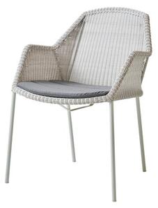 Breeze záhradna stolička - bielo sivá , sivá