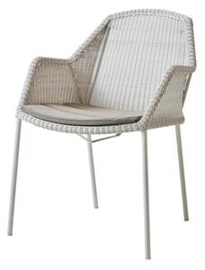Breeze záhradna stolička - bielo sivá , Tempotest Taupe