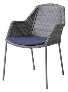 Breeze záhradna stolička - svetlo sivá , modrá