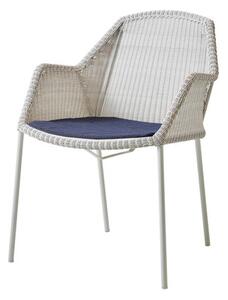 Breeze záhradna stolička - bielo sivá , modrá