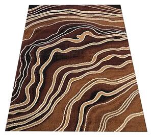 DY Hnedý abstraktný koberec Way Rozmer: 150 x 210 cm