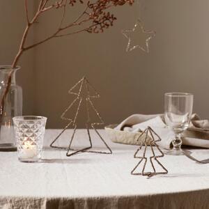 Vianočná dekorácia Christmas Tree Silver Glitter 18 cm