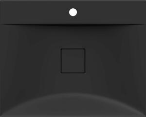 Mexen Poli, umývadlo na dosku z konglomerátu 1/O 60 x 48 cm, čierna matná, 23026071
