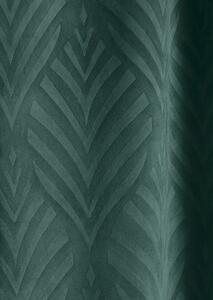 Smaragdový zamatový záves na zriasovacej páske 140x250 cm Zelená