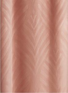 Nadčasové závesy púdrovoružový zamat na páske 140x250 cm Ružová