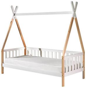 DOMČEKOVÁ POSTEĽ, 90/200 cm biela, farba borovice MID.YOU - Online Only detský nábytok, Online Only