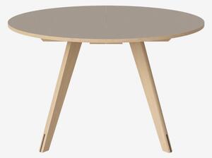 New Mood jedálenský stôl s laminátom Ø123,5 cm - Dub , sivý laminát