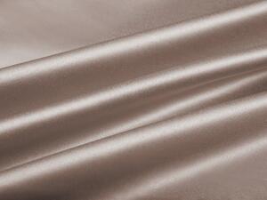 Biante Saténový oválny obrus polyesterový Satén LUX-010 Svetlo hnedý 100x140 cm