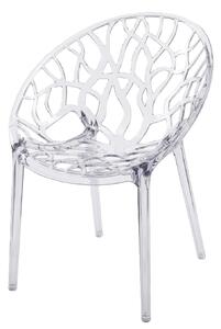 TENTino Dizajnová stolička CRYSTAL TRANSPARENT