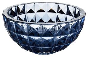 KRIŠTÁĽOVÁ MISKA BOHEMIA DIAMOND SMOKEY BLUE 280 MM